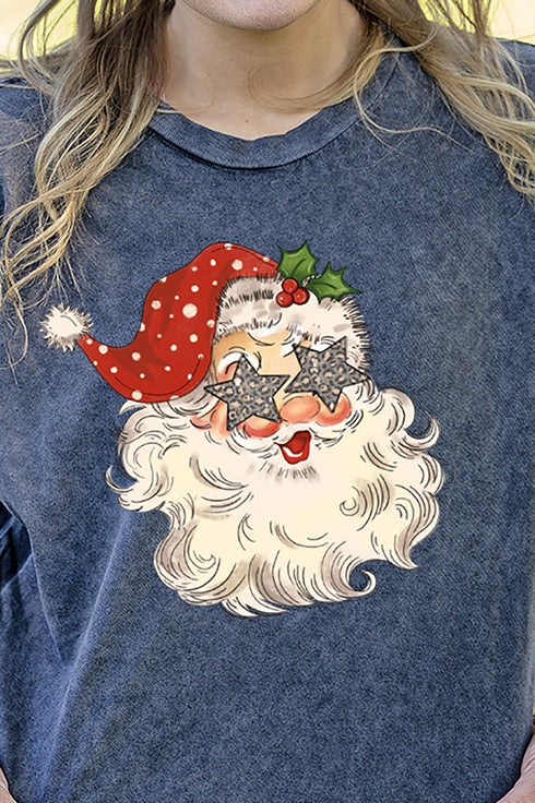 Star Eyes Santa Vintage T-Shirt