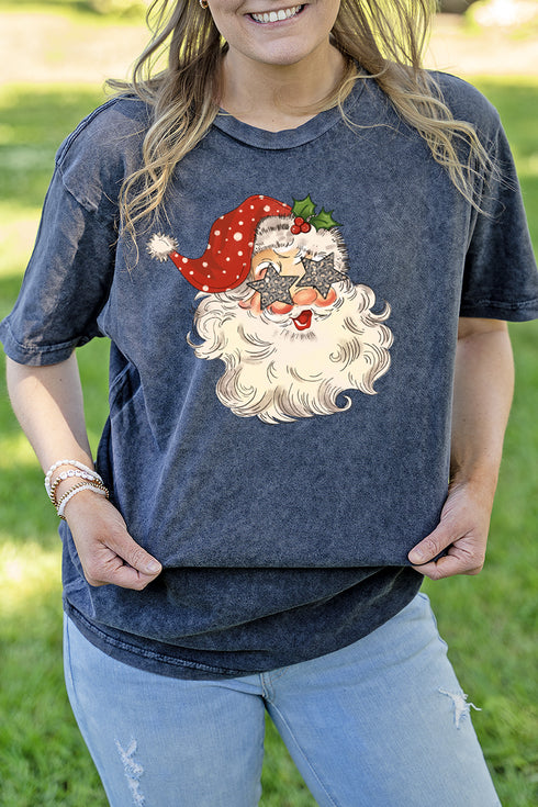 Star Eyes Santa Vintage T-Shirt