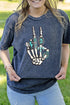 Turquoise Stacked Skeleton Vintage T-Shirt