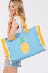 Pineapple Pop Embroidered Tote Bag