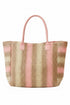 Palm Springs Pink Straw Tote Bag