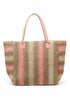 Palm Springs Pink Straw Tote Bag