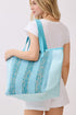 Del Mar Days Aqua Tote Bag