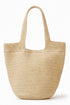 Salt & Sun Beige Woven Straw Bucket Bag