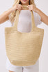 Salt & Sun Beige Woven Straw Bucket Bag