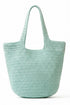 Salt & Sun Mint Woven Straw Bucket Bag