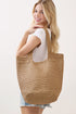 Salt & Sun Tan Woven Straw Bucket Bag