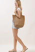 Salt & Sun Tan Woven Straw Bucket Bag