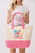 Hello Summer Hot Pink Terry Tote