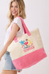 Hello Summer Hot Pink Terry Tote