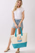 Life Is Better At The Beach Blue Terry Tote
