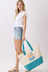Life Is Better At The Beach Blue Terry Tote