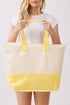 Hello Summer Lemon Yellow Terry Tote