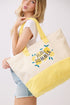 Hello Summer Lemon Yellow Terry Tote