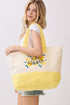 Hello Summer Lemon Yellow Terry Tote