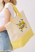 Hello Summer Lemon Yellow Terry Tote