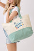 Beach Bum Mint Terry Tote
