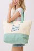 Beach Bum Mint Terry Tote