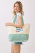 Beach Bum Mint Terry Tote