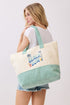 Beach Bum Mint Terry Tote