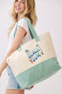 Beach Bum Mint Terry Tote