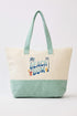 Beach Bum Mint Terry Tote