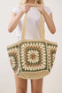 Vintage Beige Granny Square Tote