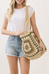 Vintage Beige Granny Square Tote