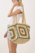 Vintage Beige Granny Square Tote