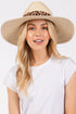 Tulum Adventure Leopard Band Beige Straw Hat