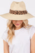Tulum Adventure Leopard Band Beige Straw Hat