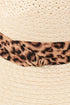 Tulum Adventure Leopard Band Beige Straw Hat