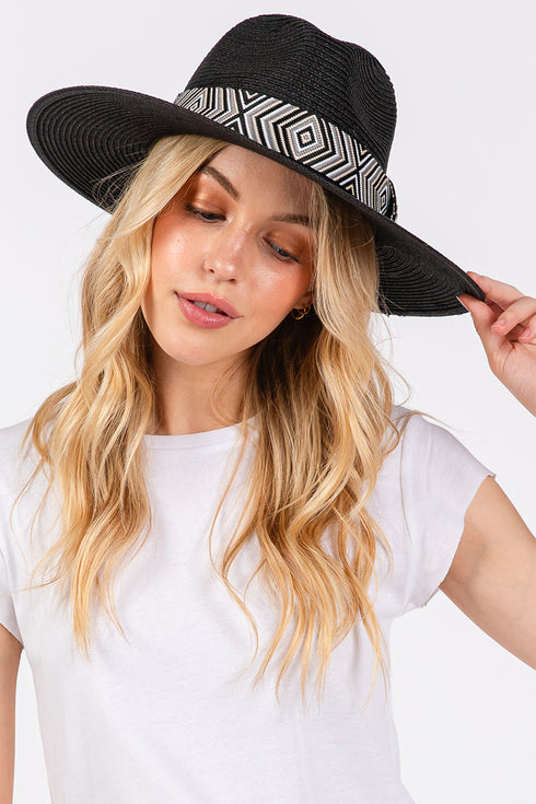 Pagosa Springs Black Straw Hat