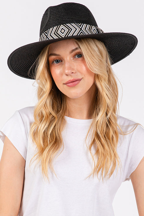 Pagosa Springs Black Straw Hat