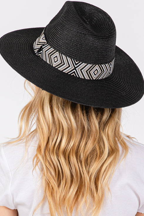 Pagosa Springs Black Straw Hat