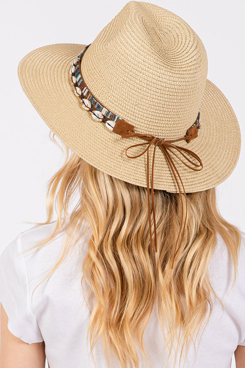 Cowrie Coast Beige Straw Hat