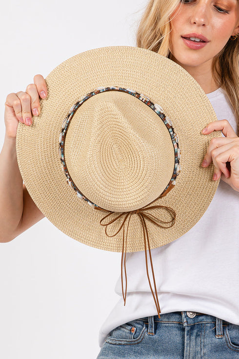 Cowrie Coast Beige Straw Hat