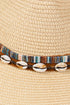 Cowrie Coast Beige Straw Hat
