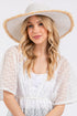 Sunchaser White Frayed Straw Floppy Hat