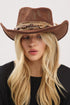 Dodge City Drifter Brown Vintage Felt Cowgirl Hat
