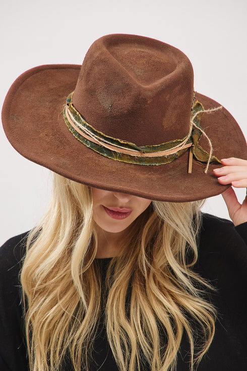 Bandera Blaze Brown Vintage Felt Cowgirl Hat