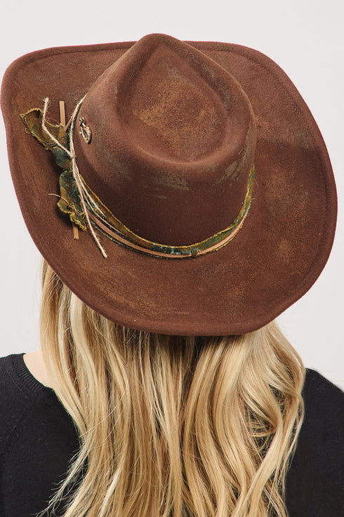 Bandera Blaze Brown Vintage Felt Cowgirl Hat