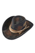 Rider's Shadow Black Vintage Felt Cowgirl Hat