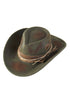 Pecos Pines Olive Vintage Felt Cowgirl Hat