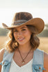 Desert Ridge Taupe Vintage Felt Cowgirl Hat
