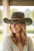 Sagebrush Run Olive Vintage Felt Cowgirl Hat