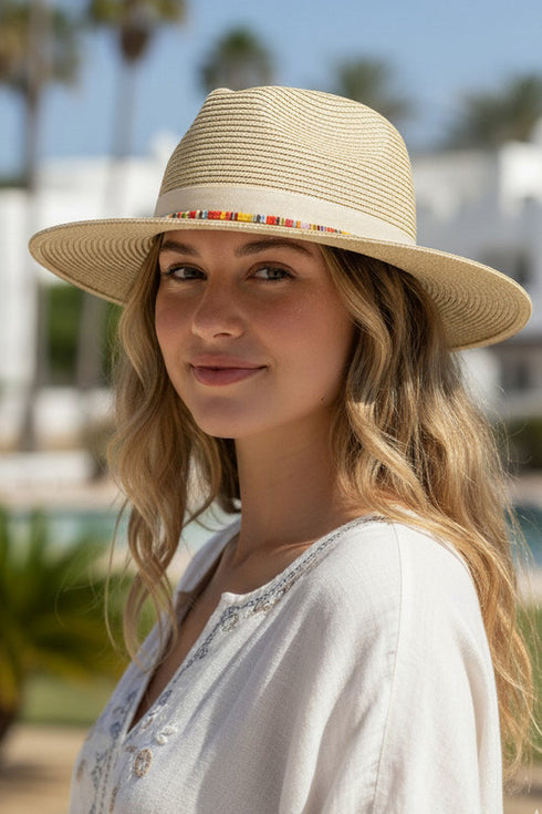 Malibu Beach Natural Straw Hat