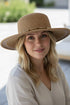 Amalfi Coast Beaded Brown Straw Hat