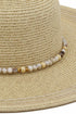 Amalfi Coast Beaded Natural Straw Hat