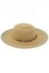 Amalfi Coast Beaded Tan Straw Hat